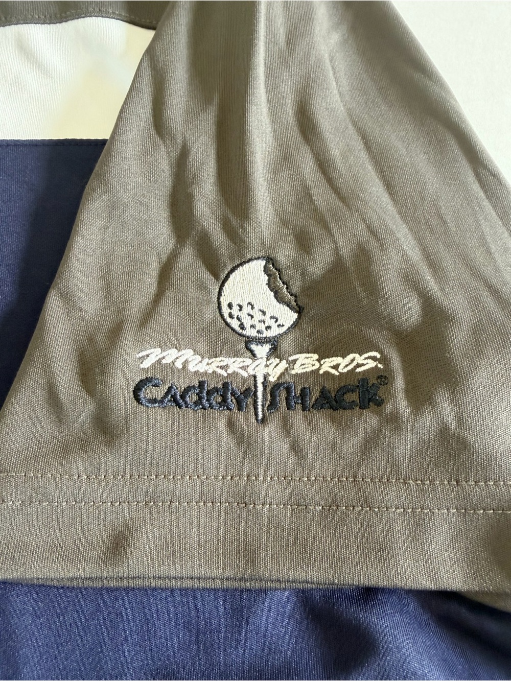 Cutter & Buck Murray Brothers CaddyShack Performance Polo Shirt -White & Navy